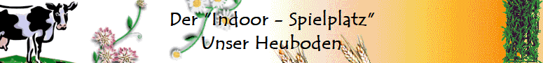 Der "Indoor - Spielplatz"
Unser Heuboden